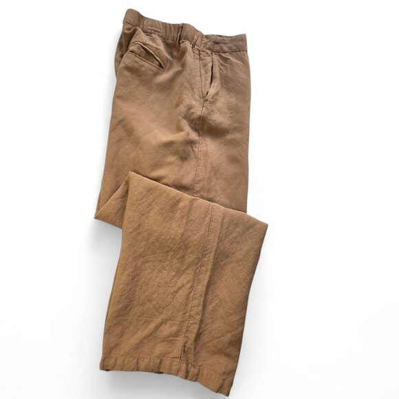 J.Jill Womens Large Wide-Leg Trousers Linen Blend Pants Pockets - Picture 6 of 16